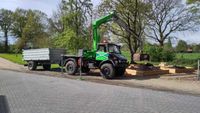 Achterhoekszand Unimog met knijpbak